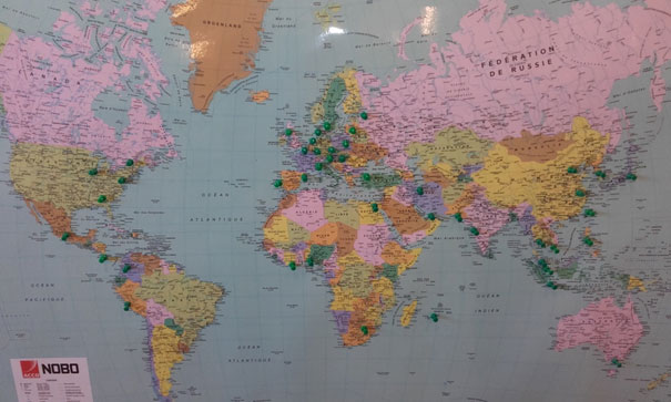 Carte des distributeurs de Synergys Technologies