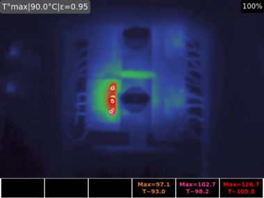 infrared picture with thermal camera TSHOOTER