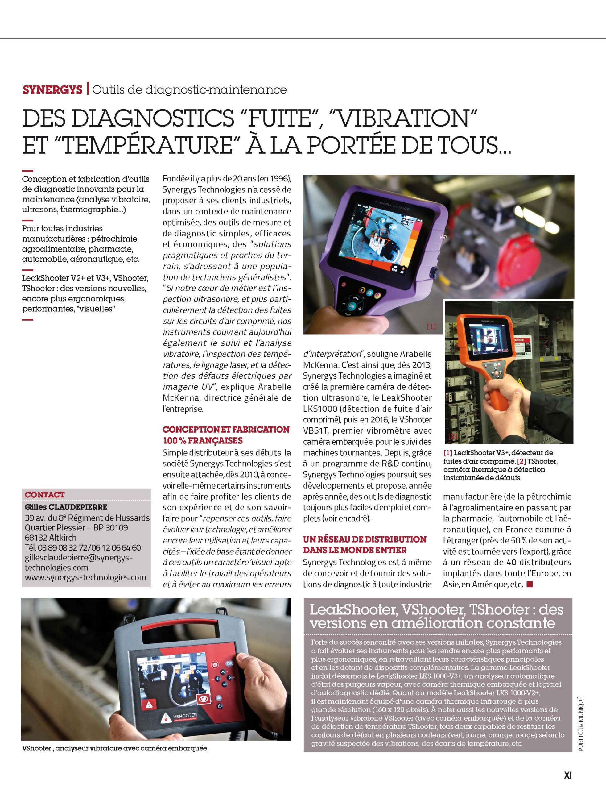 Rédactionnel Fuites Vibrations Températures